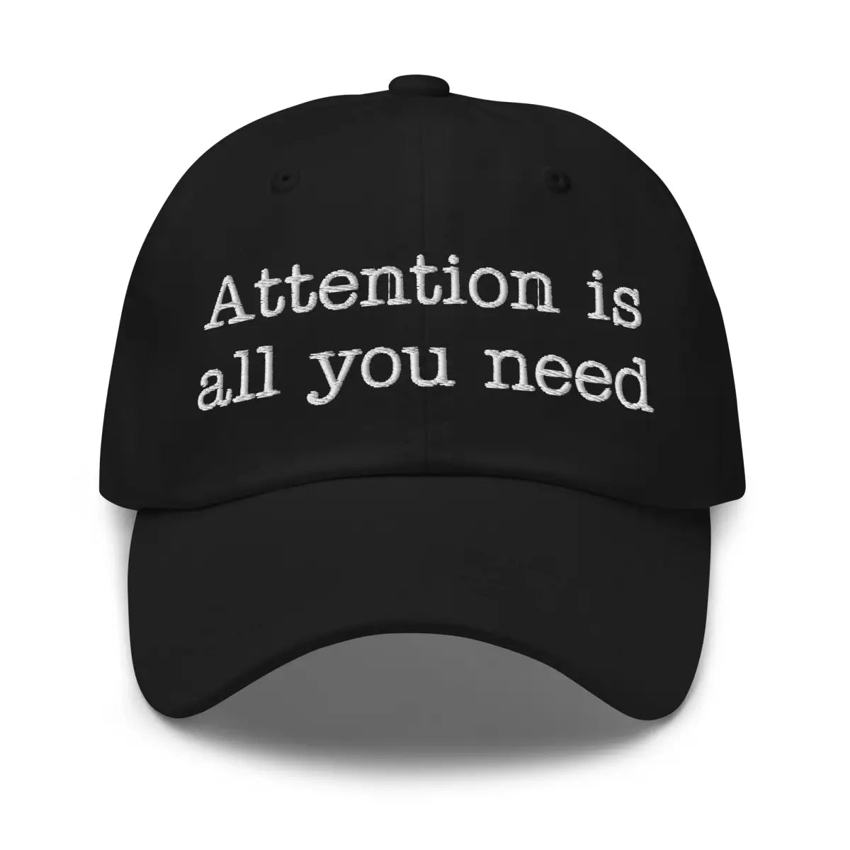 Attention is All You Need Typewriter Cap - Black