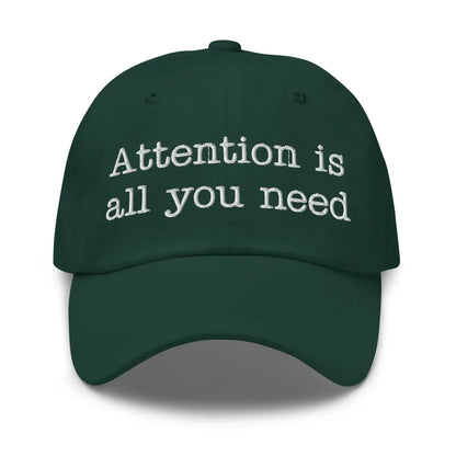 Attention is All You Need Typewriter Cap - Spruce