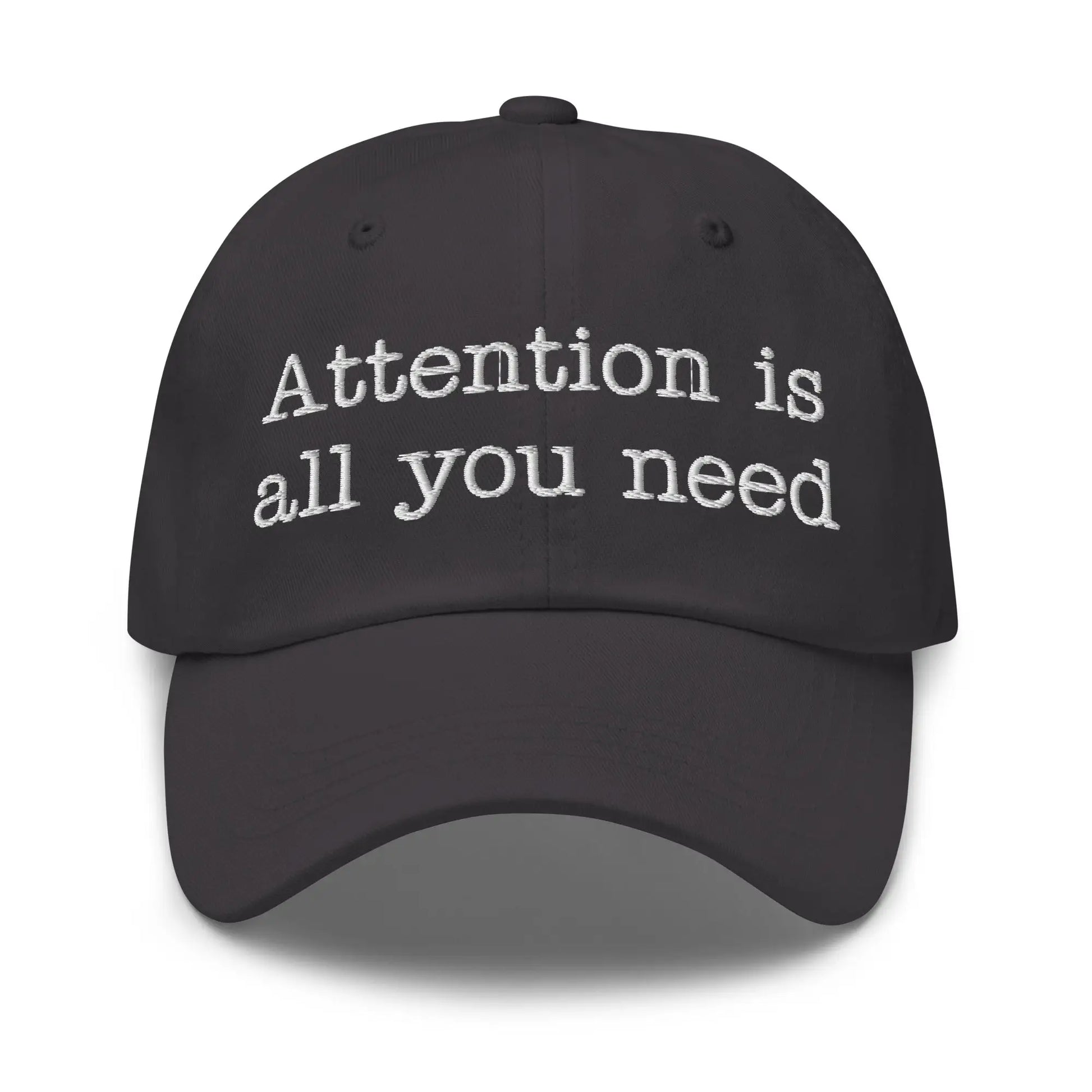 Attention is All You Need Typewriter Cap - Dark Grey