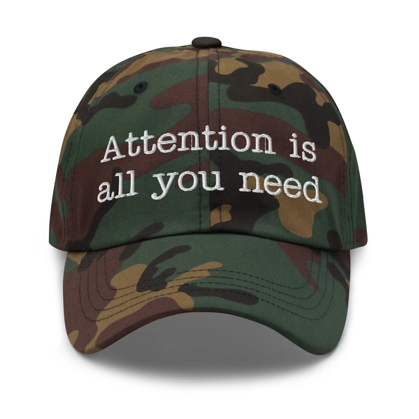 Attention is All You Need Typewriter Cap - Green Camo