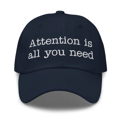 Attention is All You Need Typewriter Cap - Navy