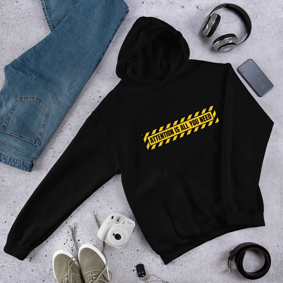 ATTENTION IS ALL YOU NEED Warning Hoodie (unisex)