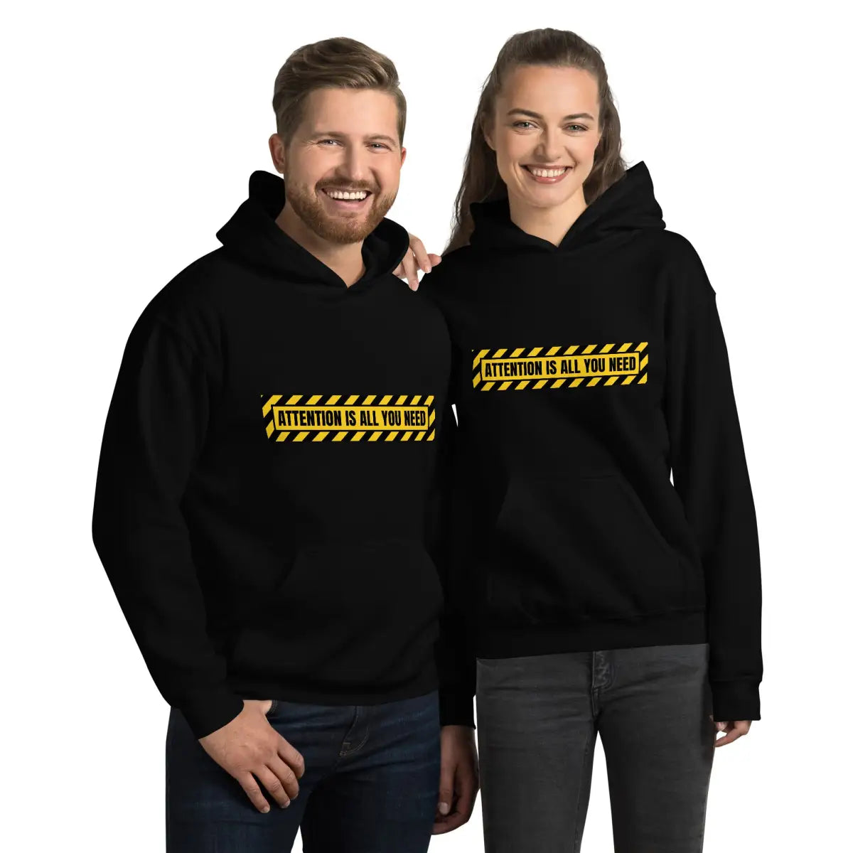 ATTENTION IS ALL YOU NEED Warning Hoodie (unisex)