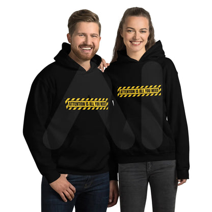 ATTENTION IS ALL YOU NEED Warning Hoodie (unisex)