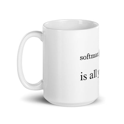 Attention is All You Need White Glossy Mug - 15 oz - AI Store