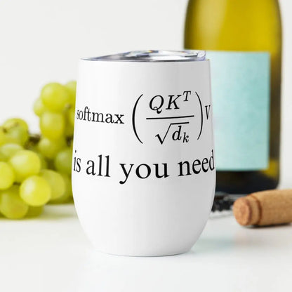 Attention is All You Need Wine Tumbler