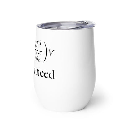 Attention is All You Need Wine Tumbler - AI Store