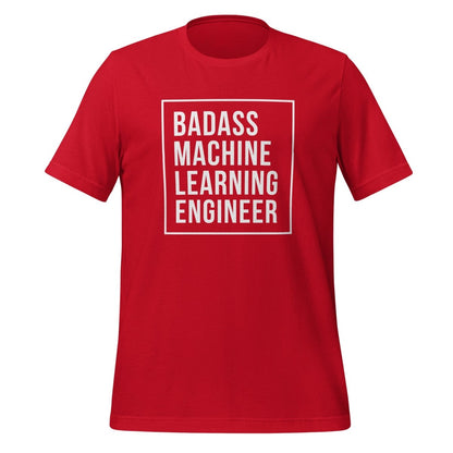 Badass Machine Learning Engineer T-Shirt (unisex) - Red - AI Store