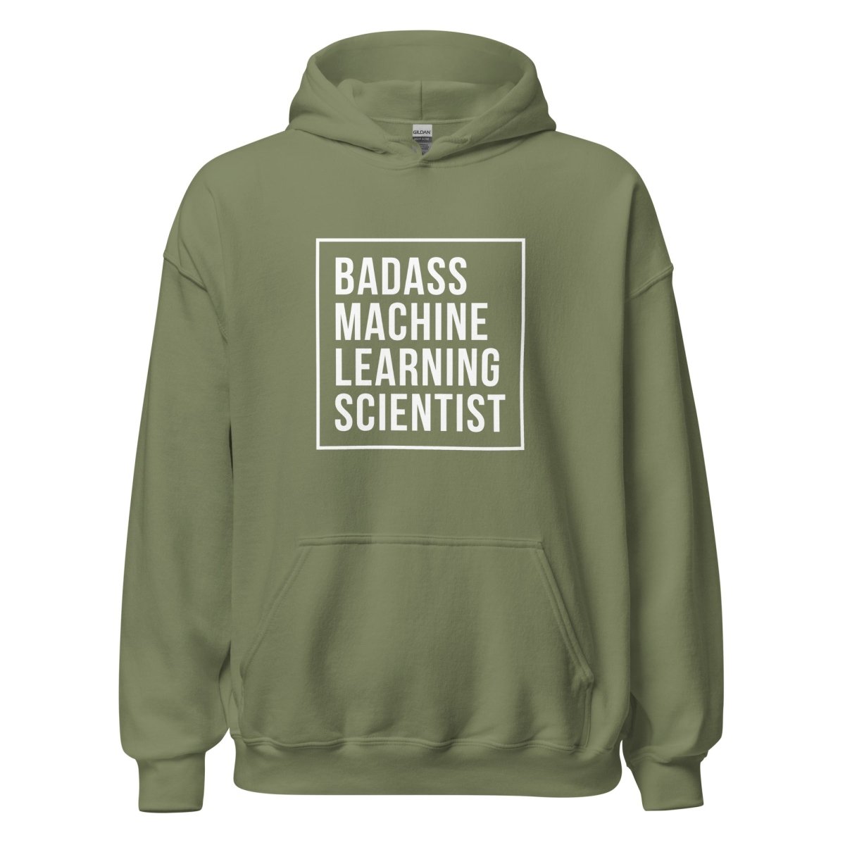Badass Machine Learning Scientist Hoodie (unisex) - Military Green - AI Store