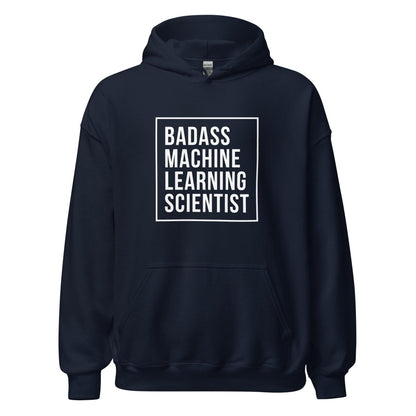 Badass Machine Learning Scientist Hoodie (unisex) - Navy - AI Store