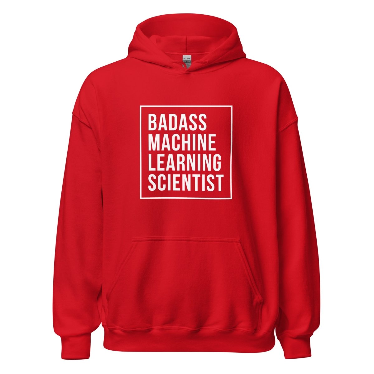 Badass Machine Learning Scientist Hoodie (unisex) - Red - AI Store