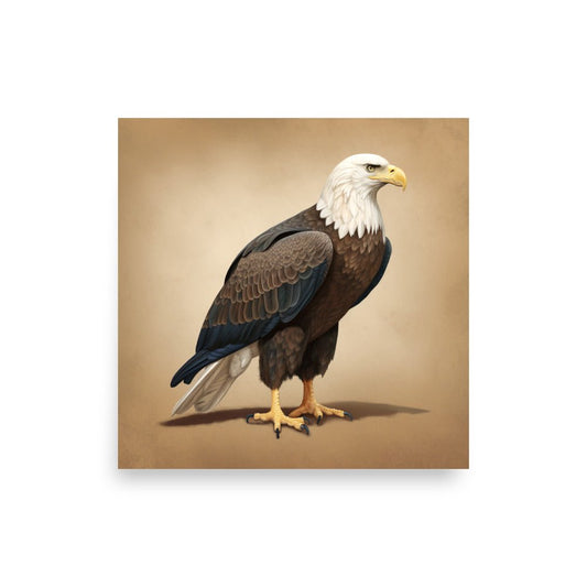 Bald Eagle Poster - 18″×18″ - AI Store
