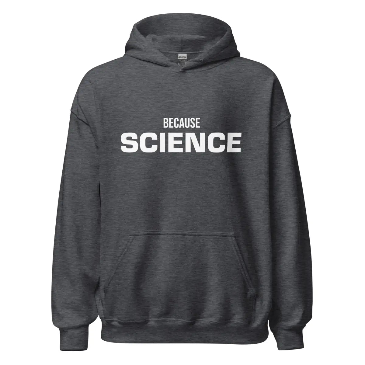 BECAUSE SCIENCE Hoodie (unisex) - Dark Heather / M