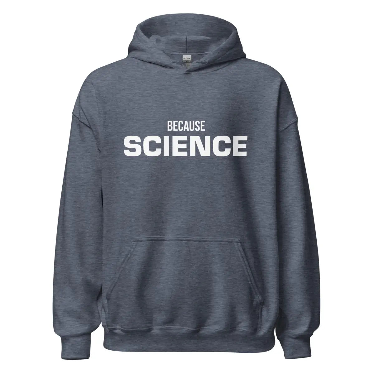 BECAUSE SCIENCE Hoodie (unisex) - Heather Sport Dark Navy / M