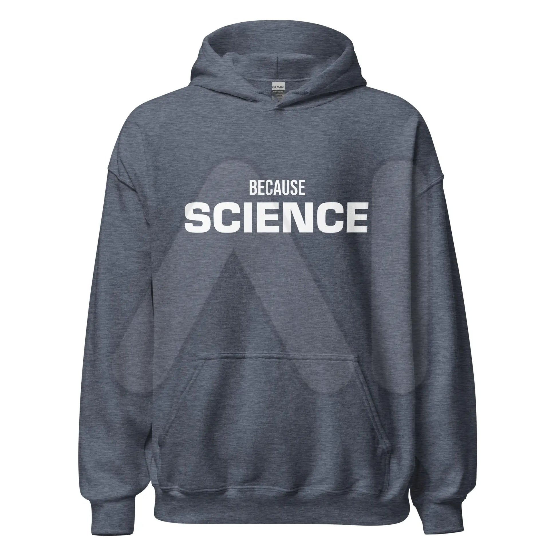 BECAUSE SCIENCE Hoodie (unisex) - Heather Sport Dark Navy / M