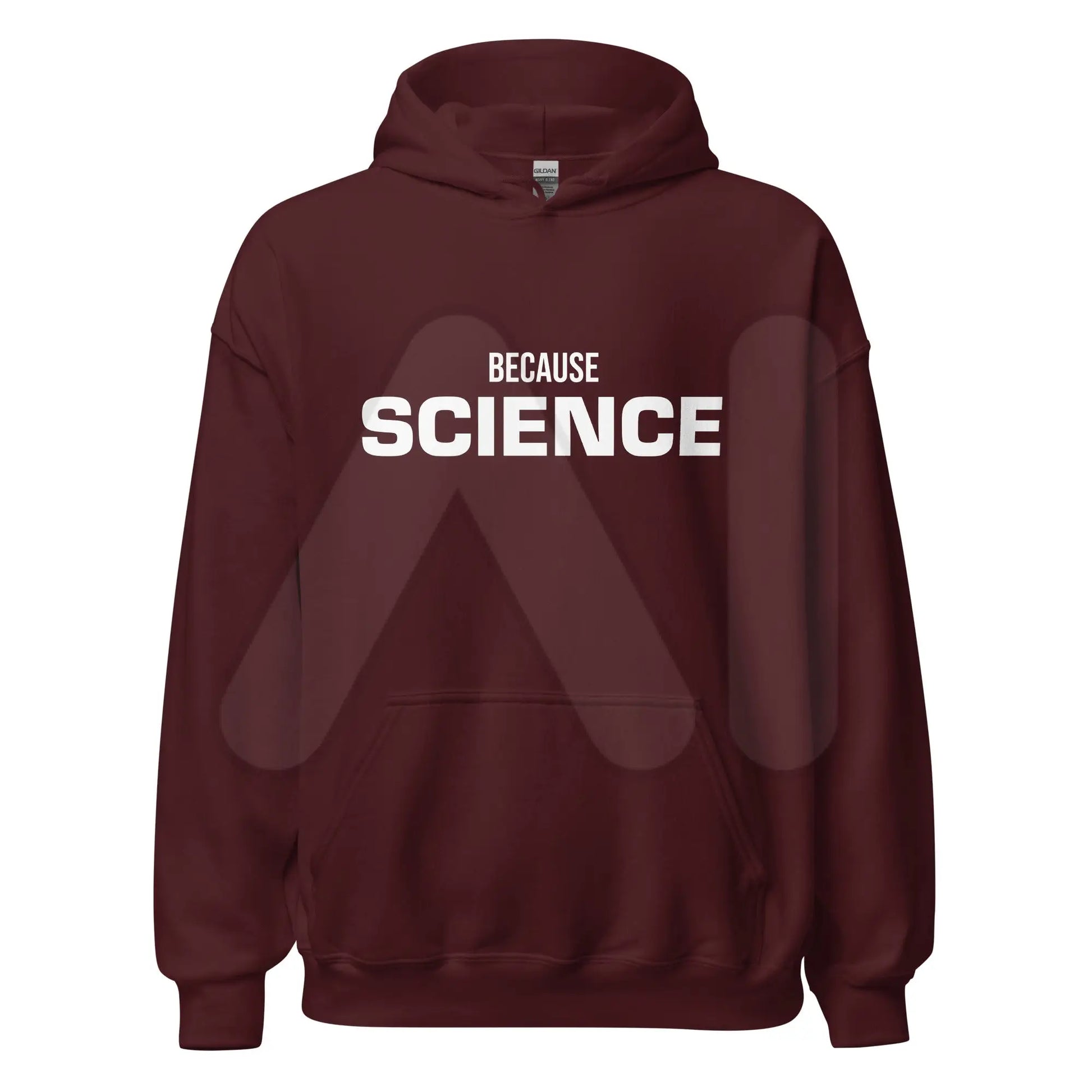 BECAUSE SCIENCE Hoodie (unisex) - Maroon / M