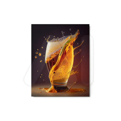 Beer Metal Print - 8″×10″