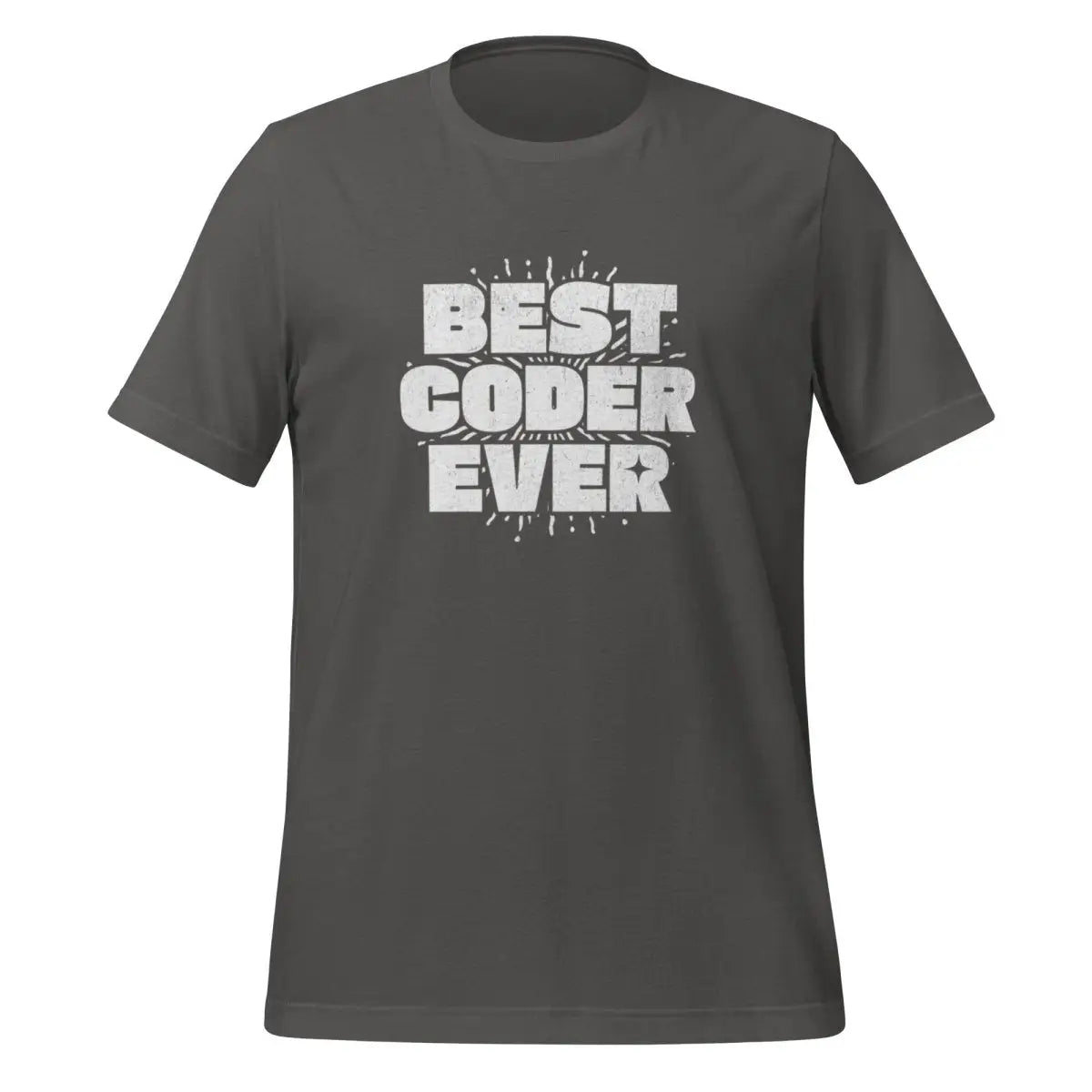 BEST CODER EVER T-Shirt (unisex) - Asphalt / M