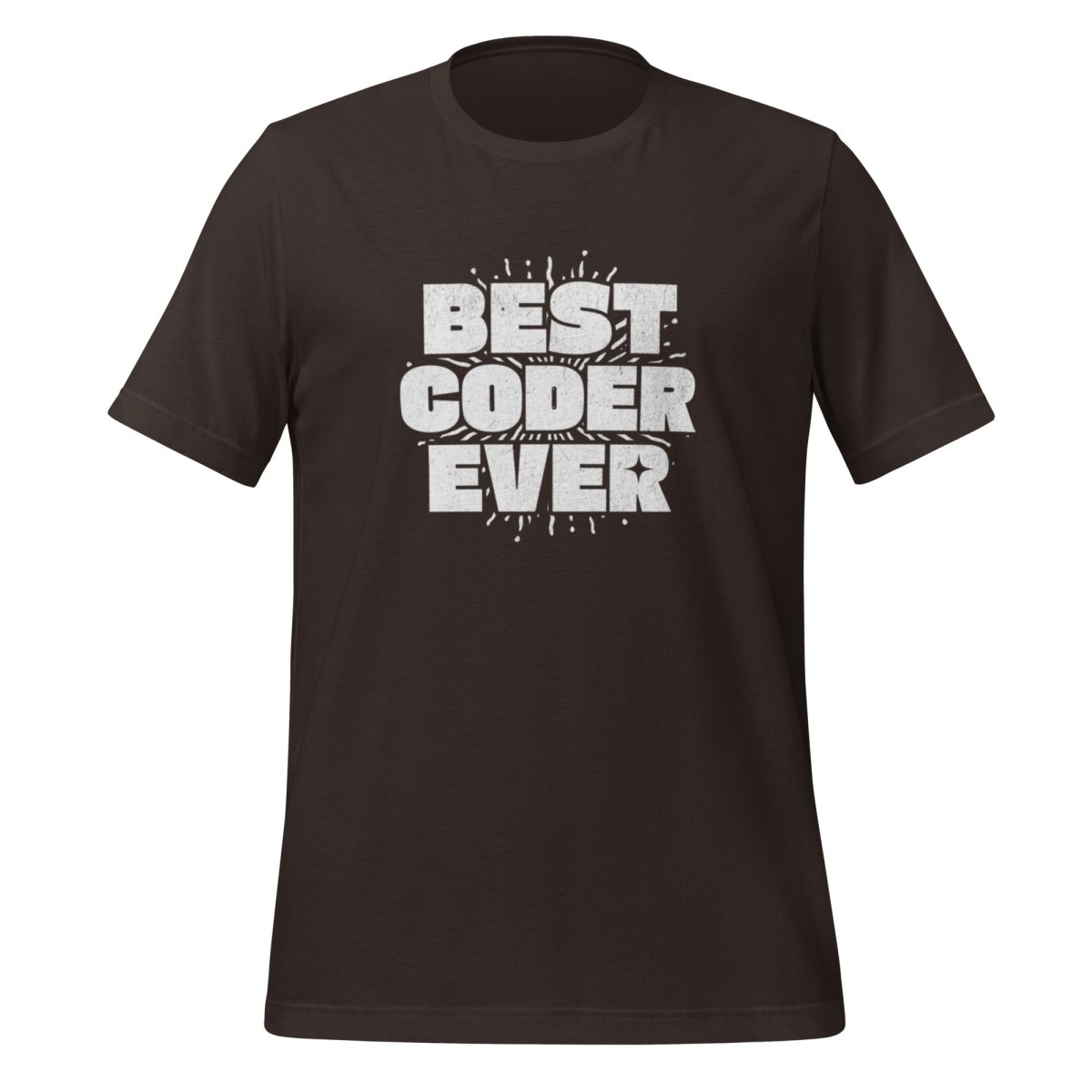 BEST CODER EVER T - Shirt (unisex) - Brown - AI Store