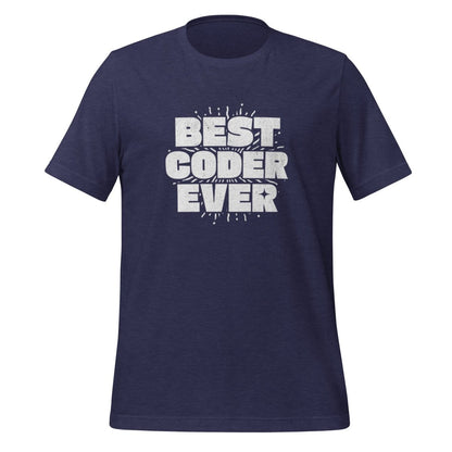 BEST CODER EVER T - Shirt (unisex) - Heather Midnight Navy - AI Store