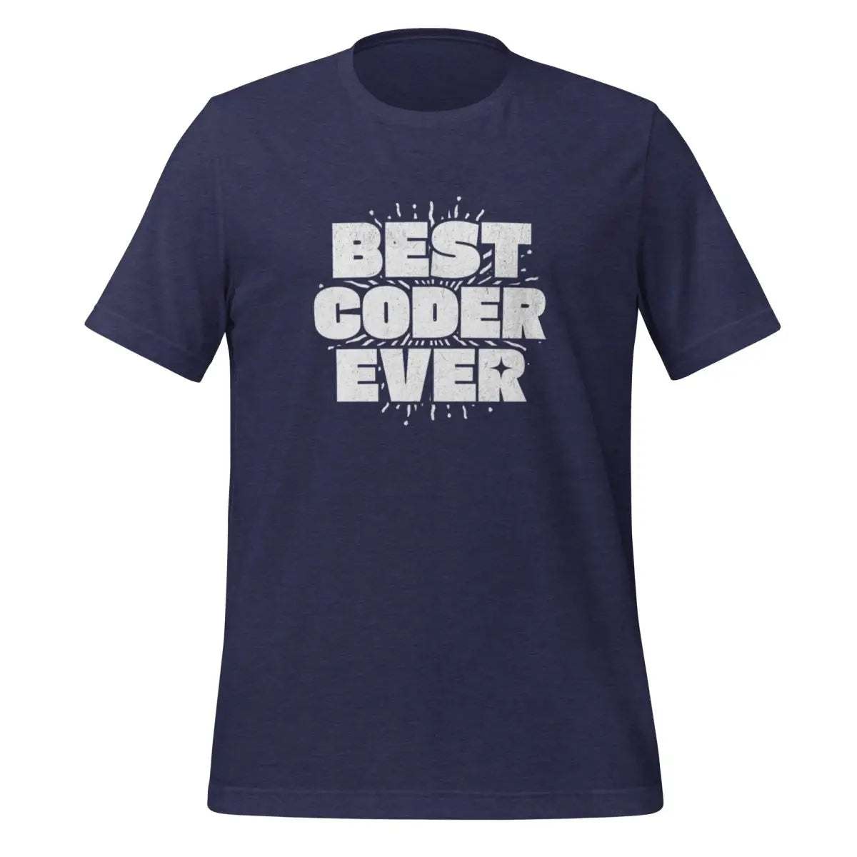 BEST CODER EVER T-Shirt (unisex) - Heather Midnight Navy / M