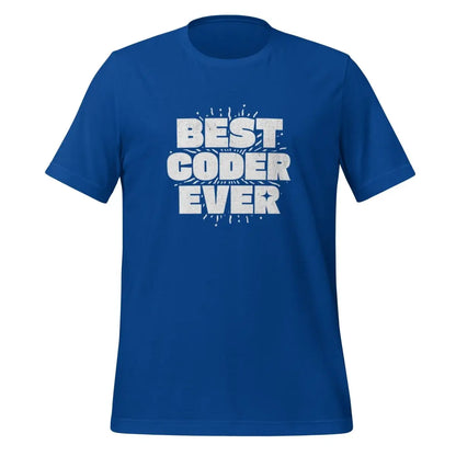 BEST CODER EVER T-Shirt (unisex) - True Royal / M