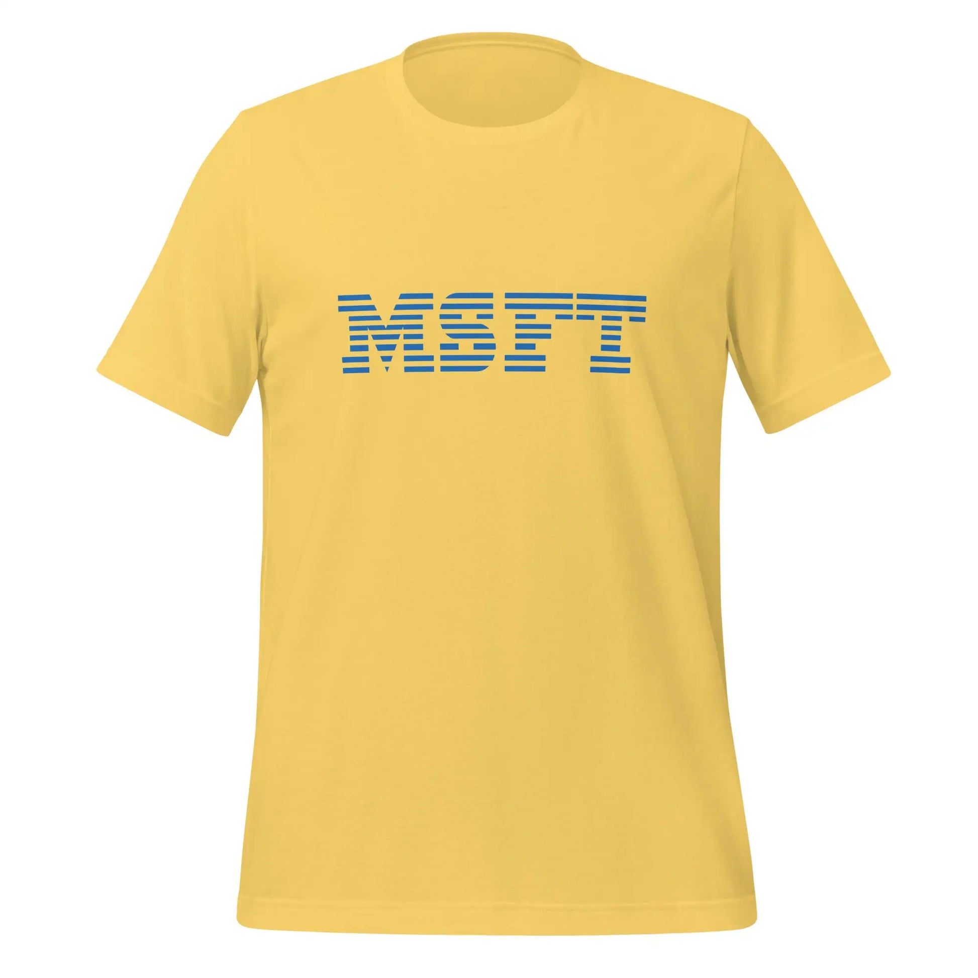 Big Blue MSFT T-Shirt (unisex) - Yellow / M