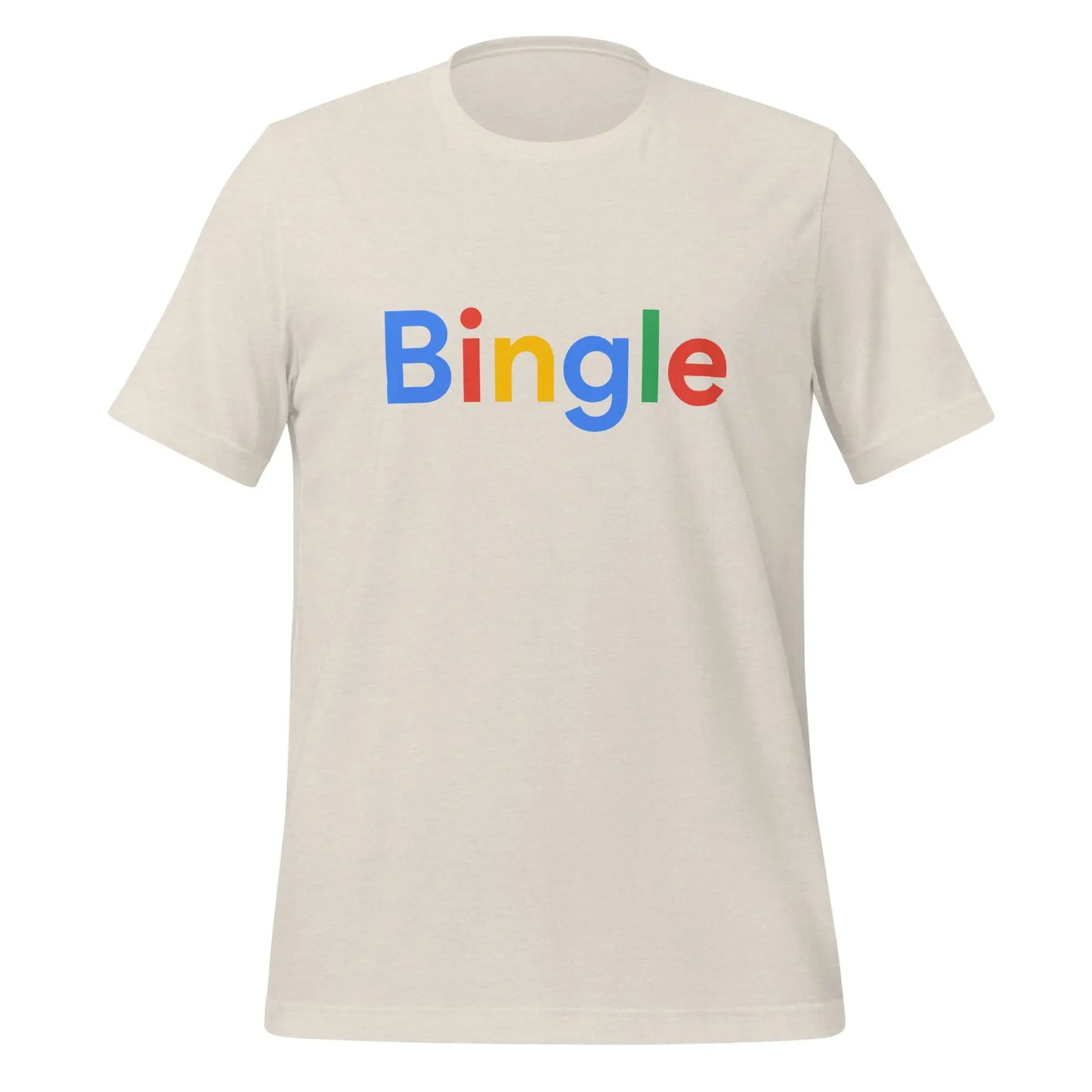 Bingle Search Logo T-Shirt (unisex) - Heather Dust / M