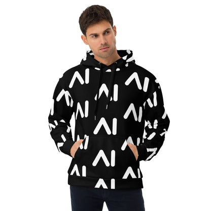 Black AI Logo Hoodie (unisex)