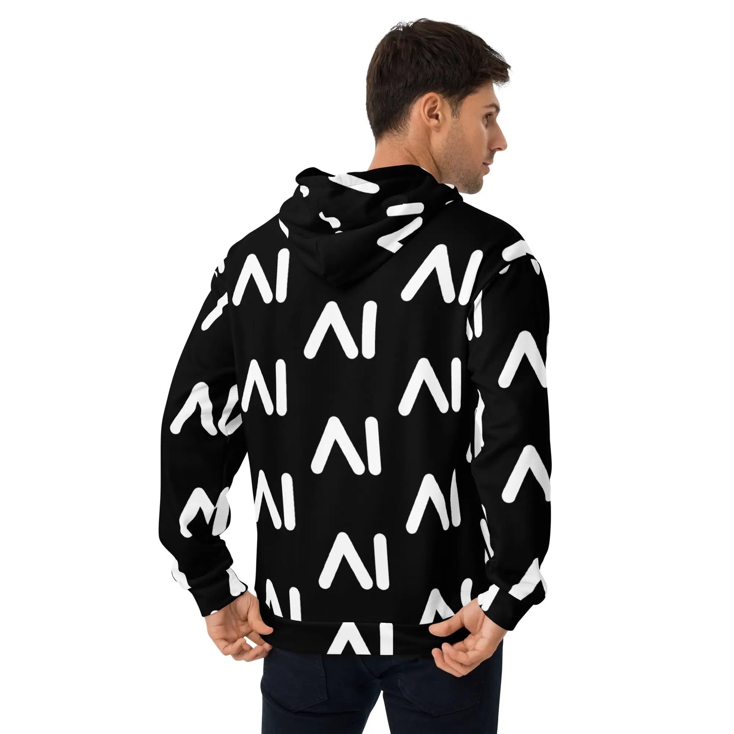 Black AI Logo Hoodie (unisex)