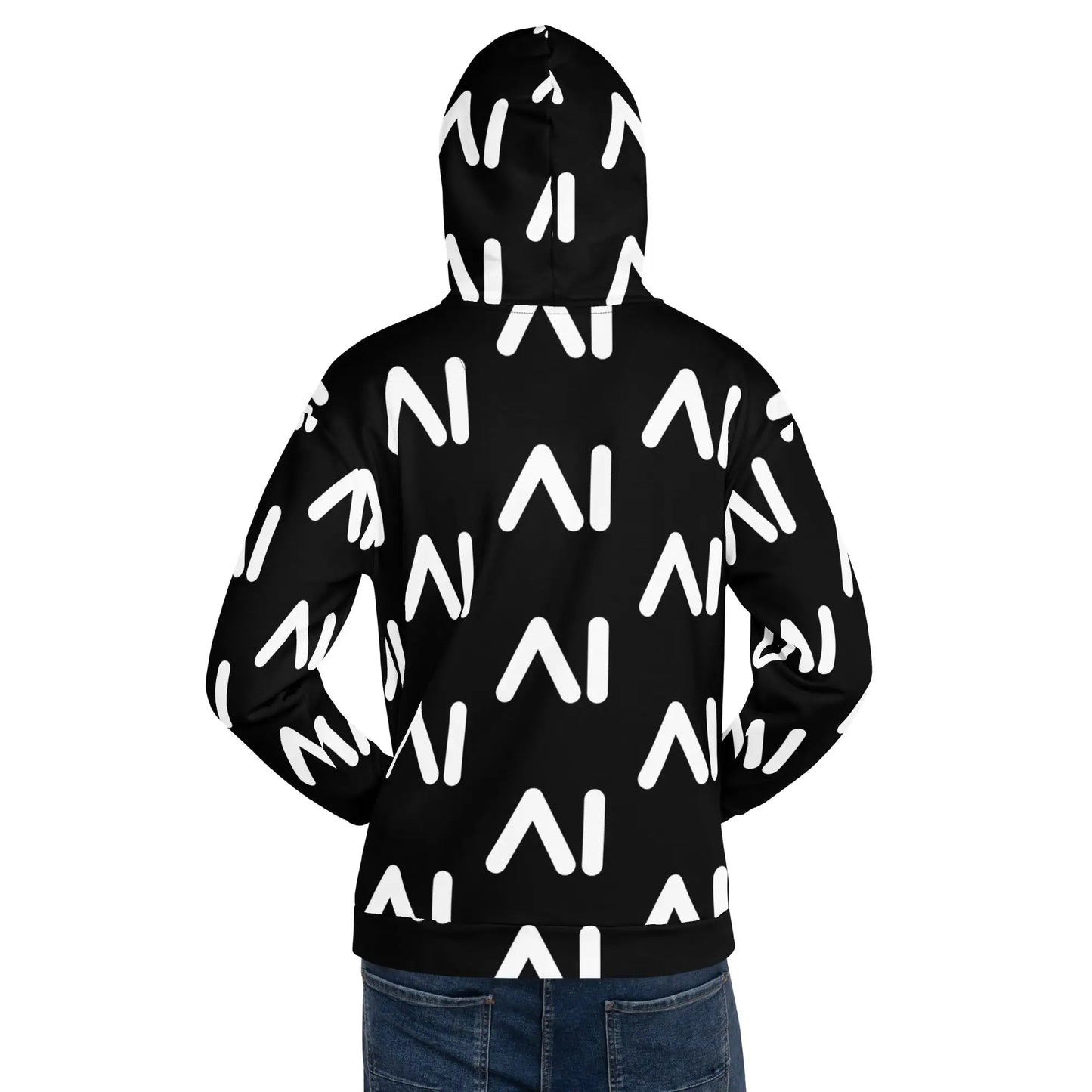 Black AI Logo Hoodie (unisex)