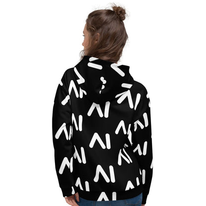 Black AI Logo Hoodie (unisex)