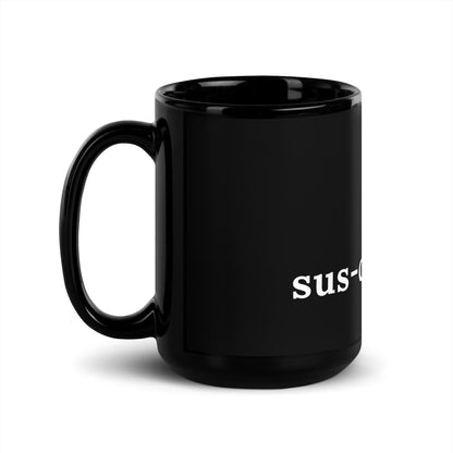 sus - column - r Strawberry Black Glossy Mug - 11 oz - AI Store