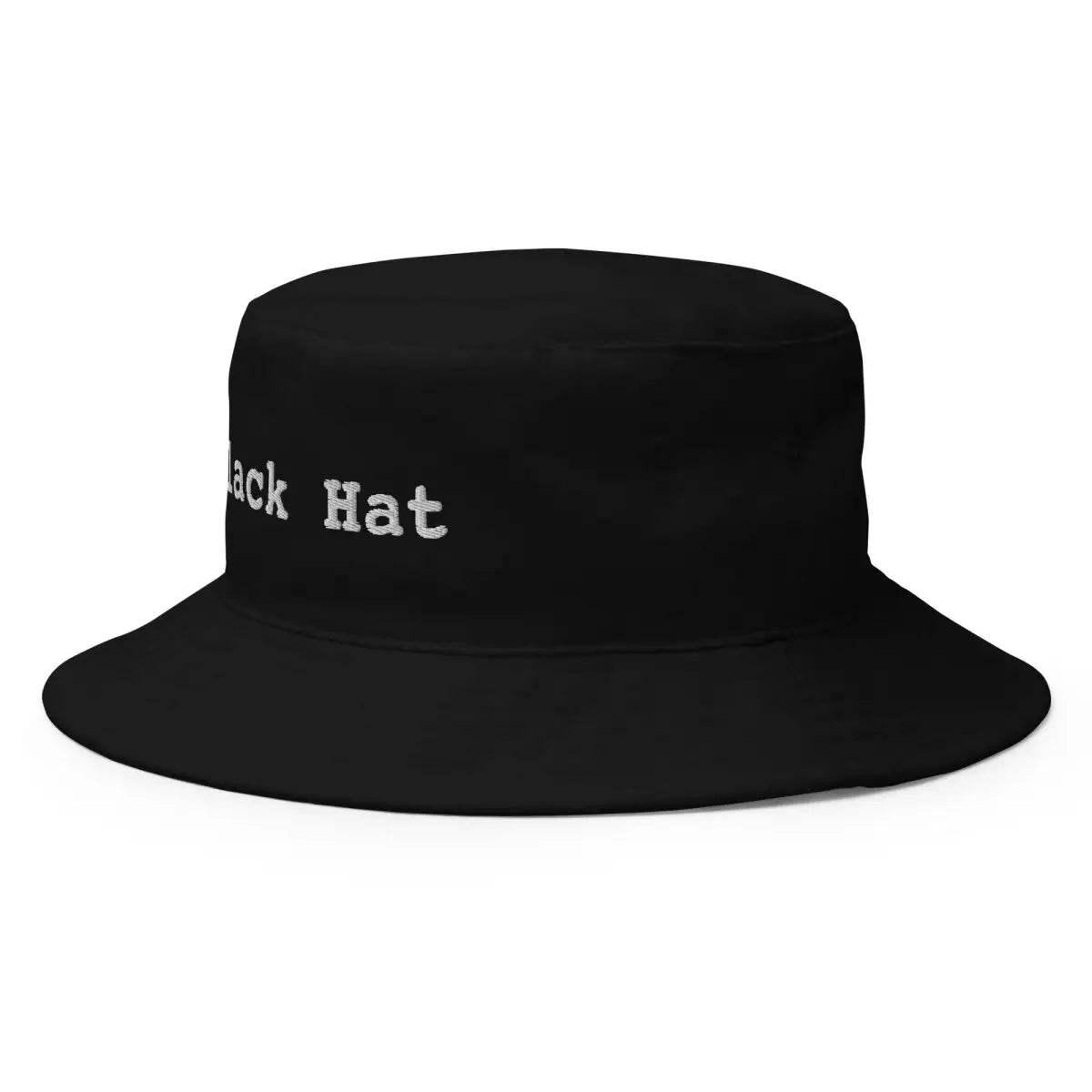 ’Black Hat’ Embroidered Bucket Hat