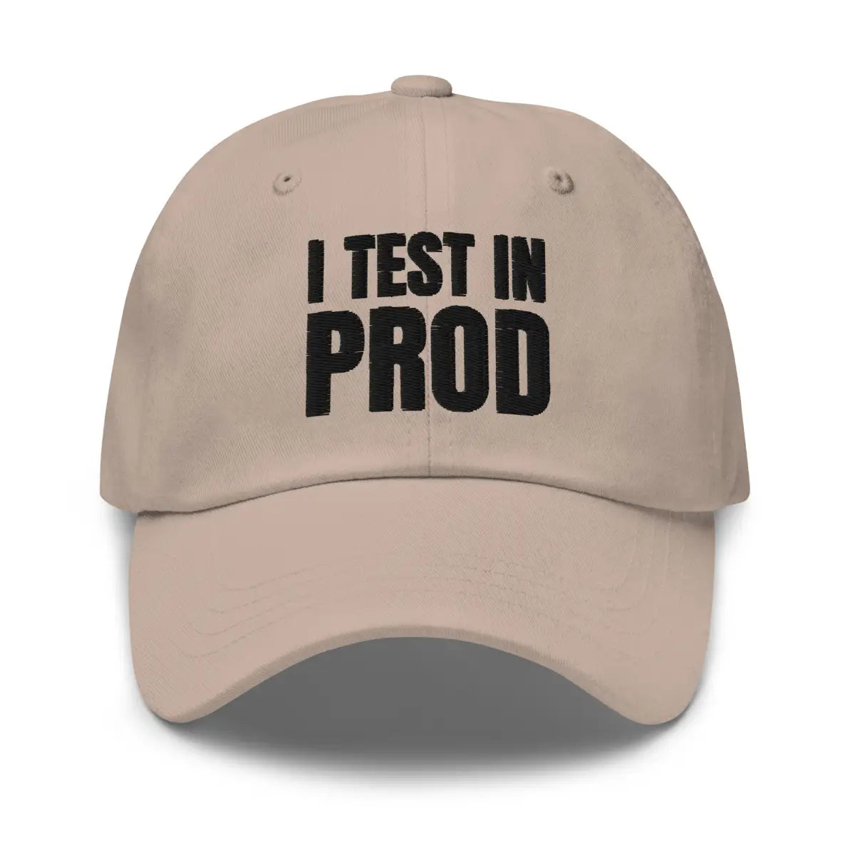 Black I Test in Prod Cap - Stone