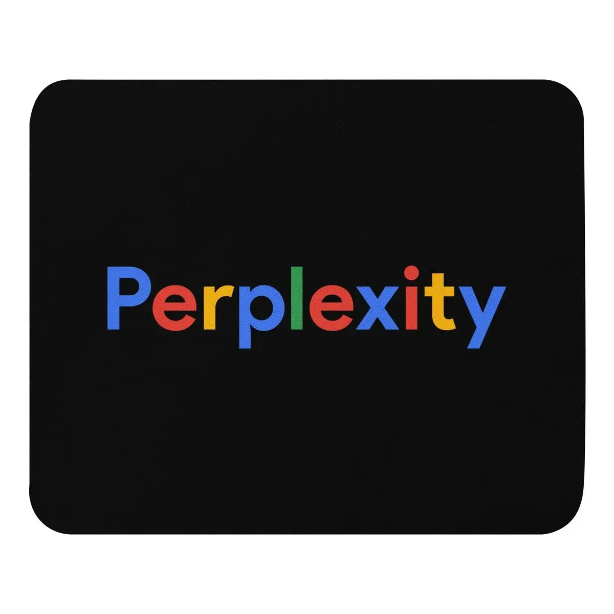 Black Perplexity Search Logo Mouse Pad