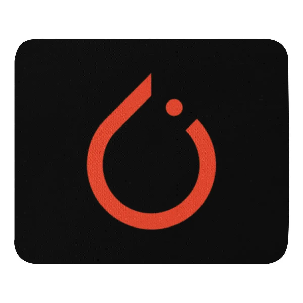 Black PyTorch Icon Mouse Pad