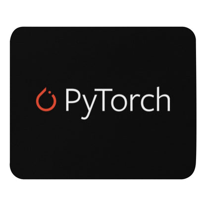 Black PyTorch Logo Mouse Pad - AI Store