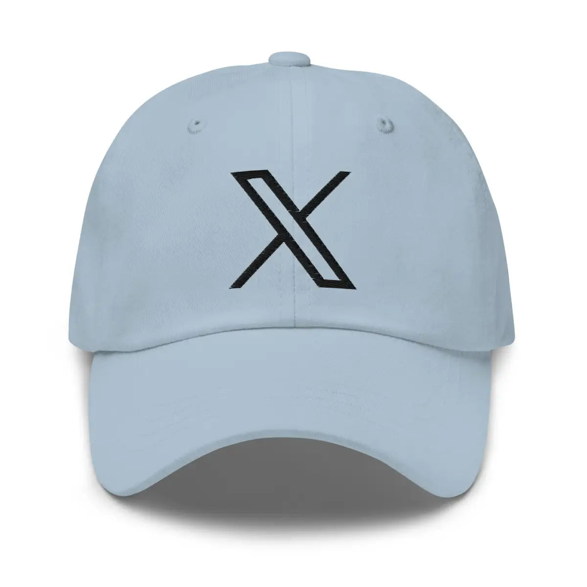 Black Twitter X Logo Cap - Light Blue