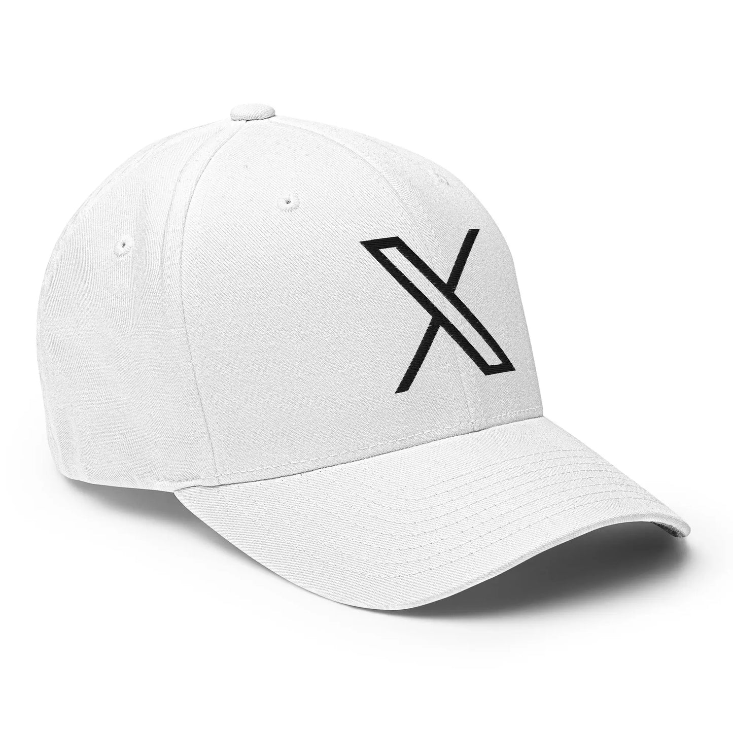 Black Twitter X Logo Closed-Back Baseball Cap