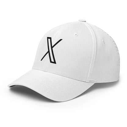 Black Twitter X Logo Closed-Back Baseball Cap