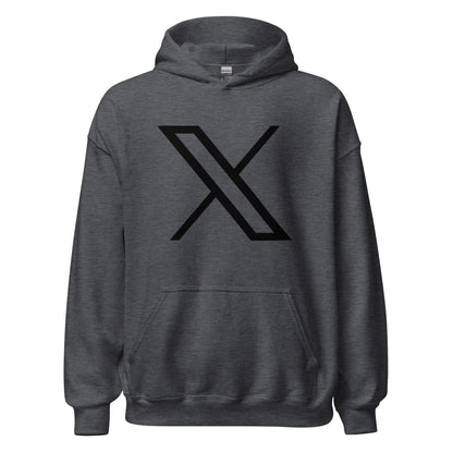 The Black Twitter x Logo Hoodie (unisex) Dark Heather / m.