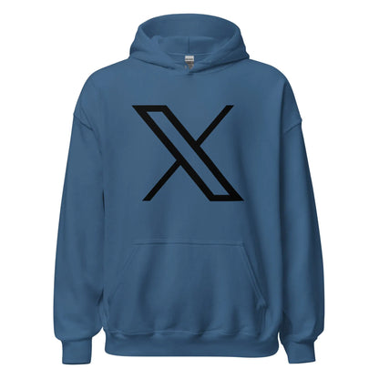 The Black Twitter x Logo Hoodie (unisex) Indigo Blue / m.