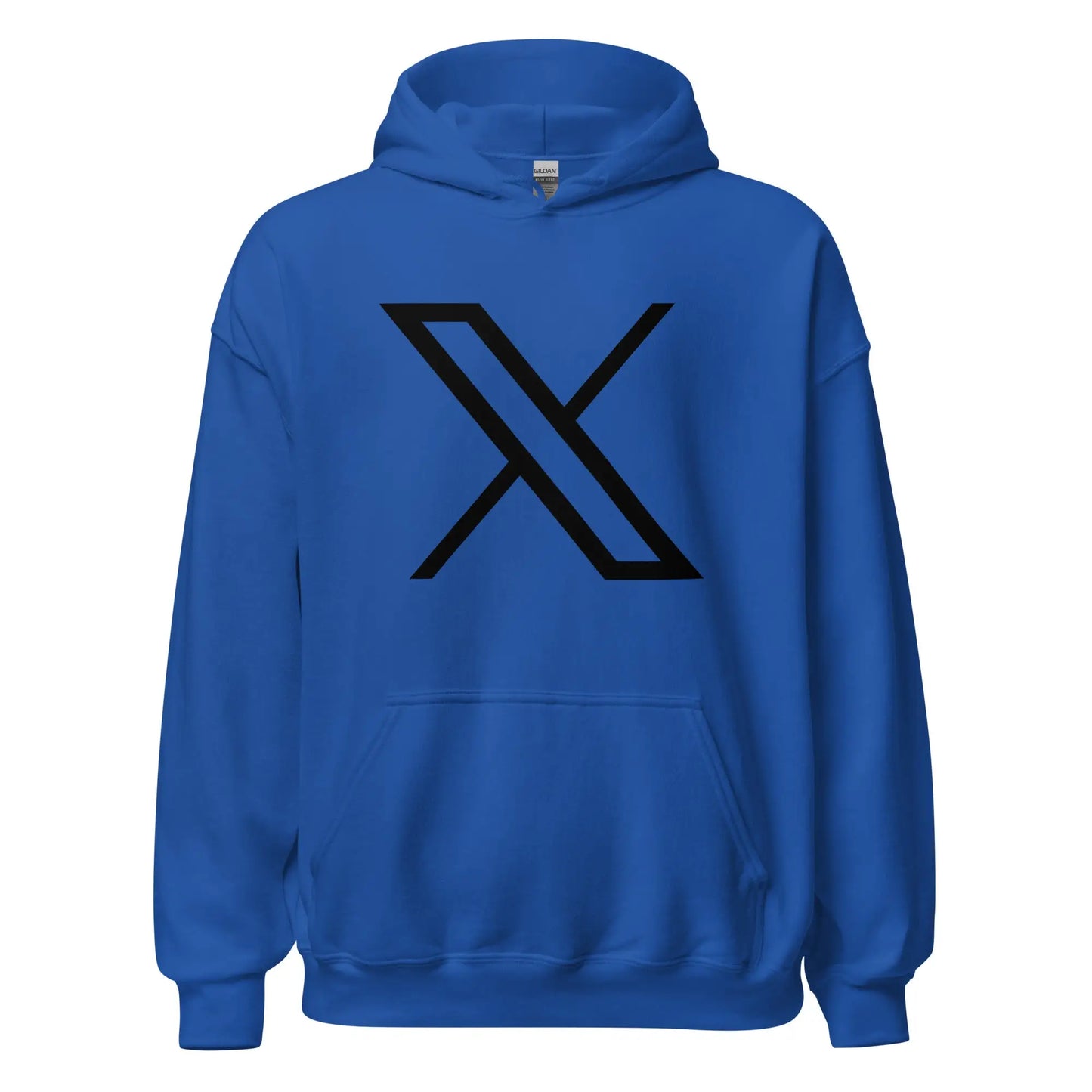 Black Twitter X Logo Hoodie (unisex) - Royal / M