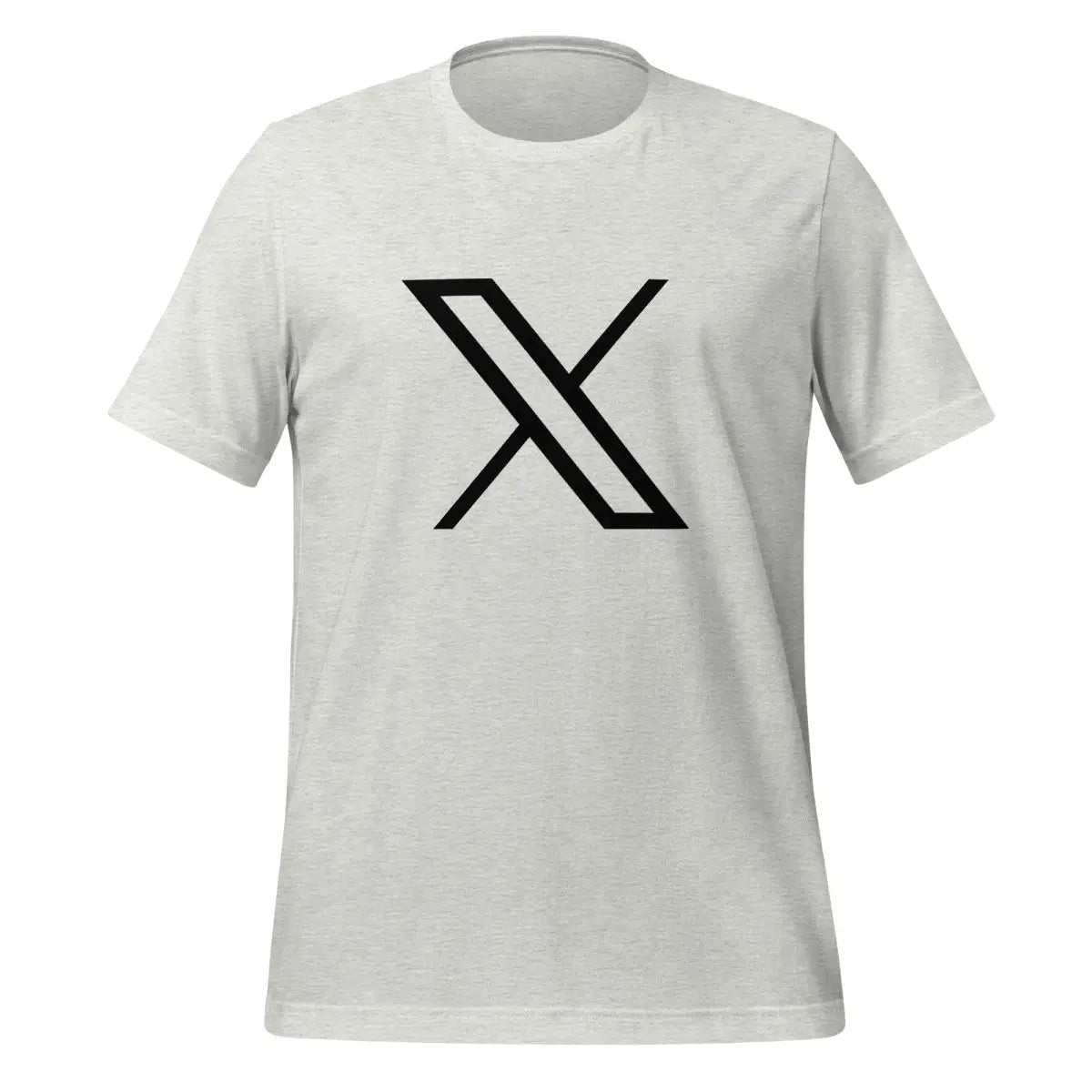 Black Twitter X Logo T-Shirt (unisex) - Ash / M