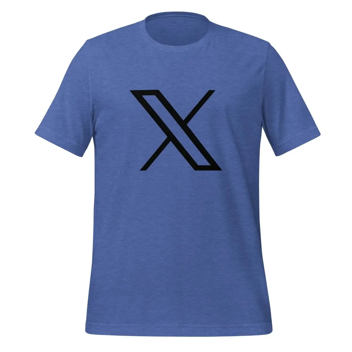 Black Twitter X Logo T-Shirt (unisex) - Heather True Royal / M