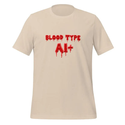 Blood Type AI + T-Shirt (unisex) - Soft Cream / M