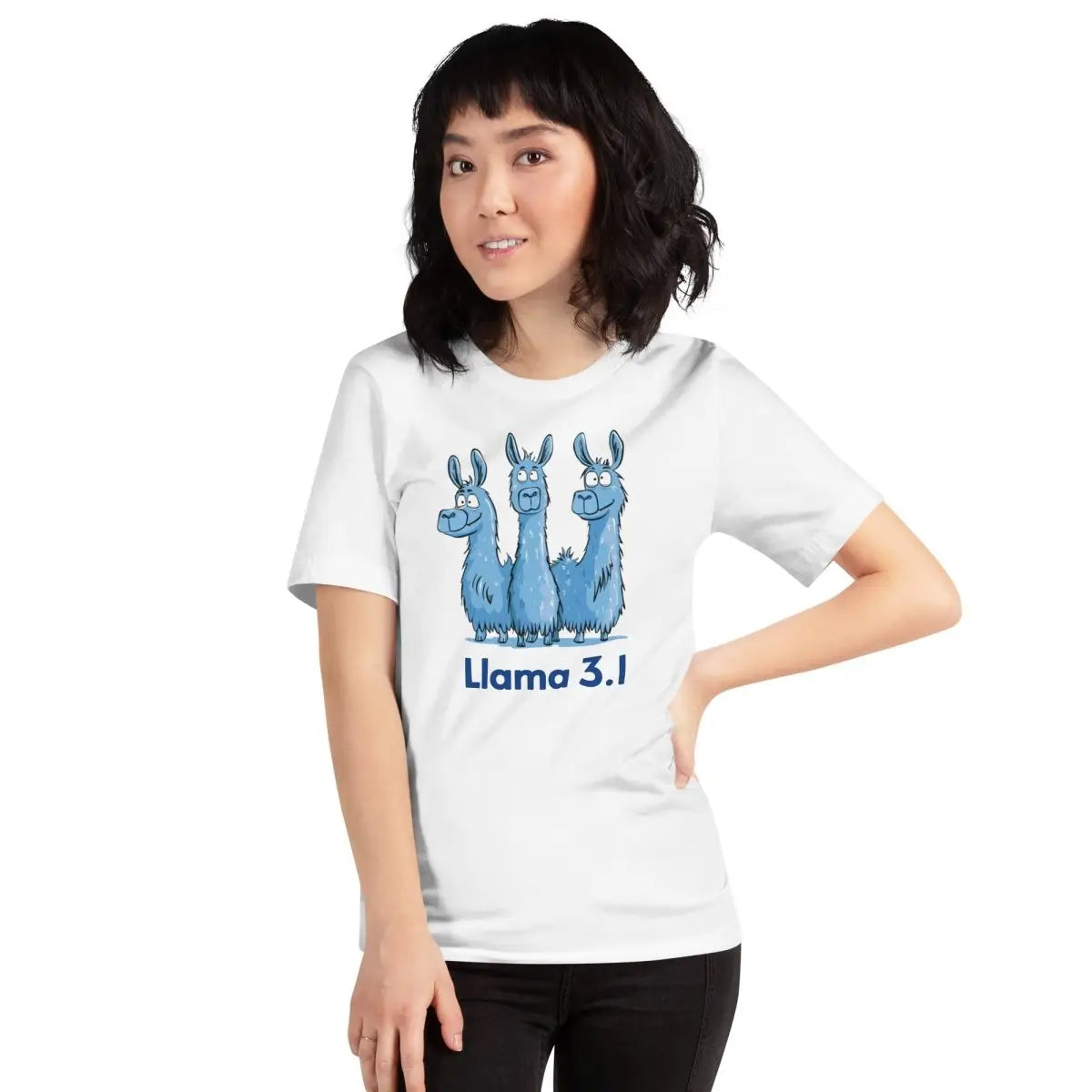 Blue Llama 3.1 Llamas T-Shirt (unisex)