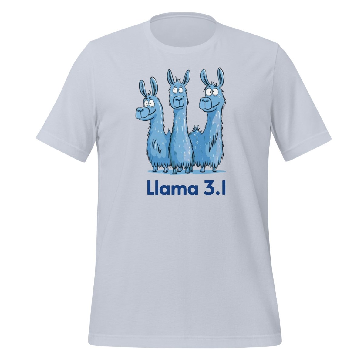 Blue Llama 3.1 Llamas T-Shirt (unisex) - Light Blue - AI Store