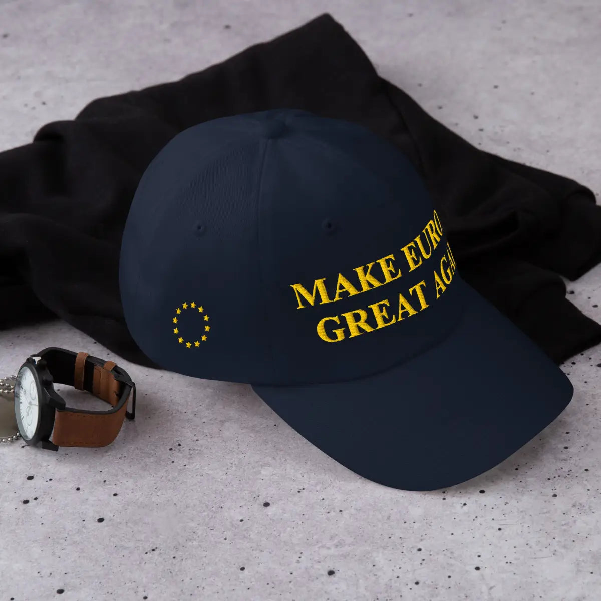 Blue MAKE EUROPE GREAT AGAIN (MEGA) Cap + EU Stars